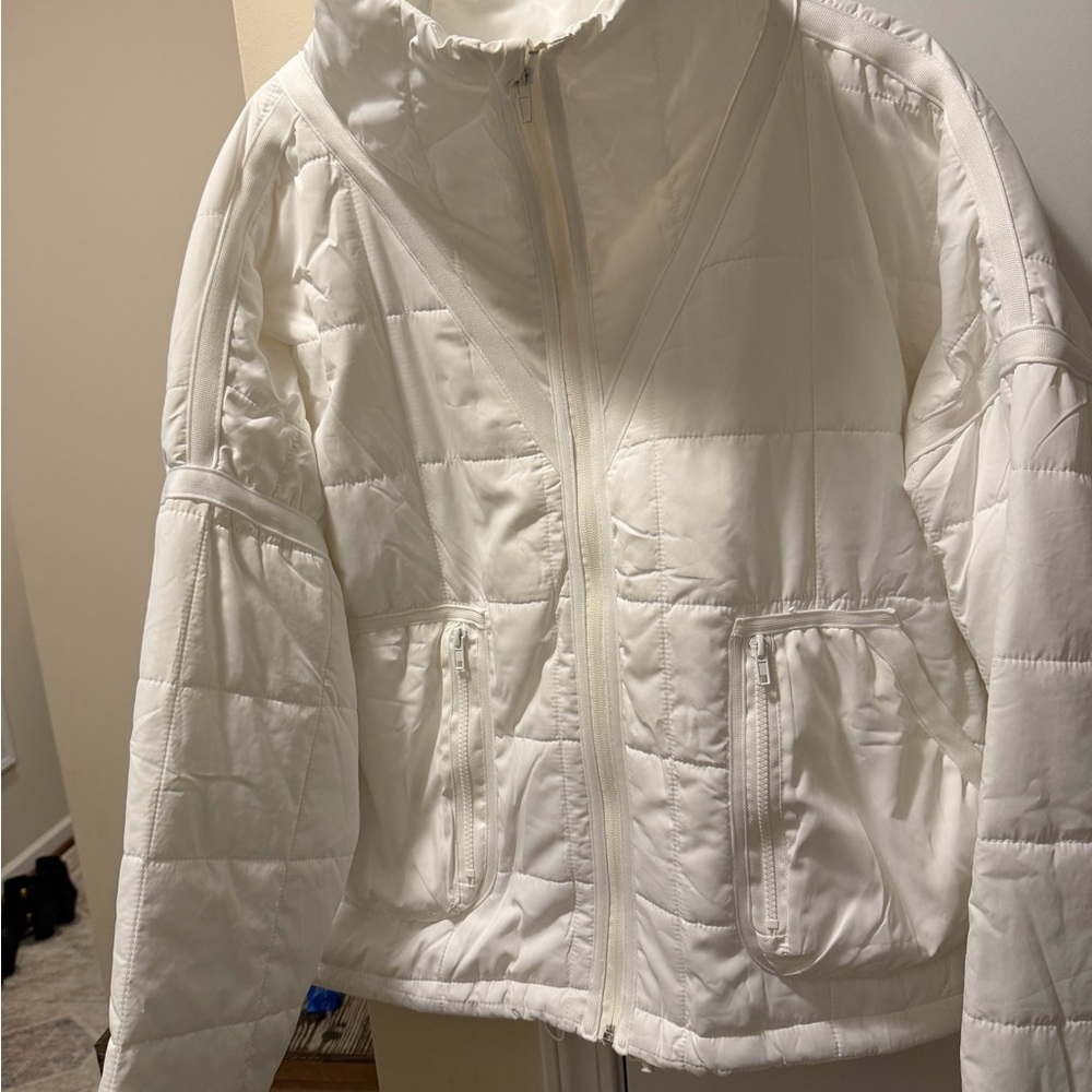 POL White Quilted Jacket